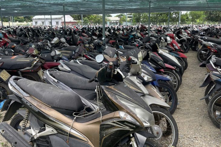 Tài sản là tang vật, phương tiện vi phạm hành chính bị tịch thu. Lô 179 phương tiện được xác lập quyền sở hữu toàn dân theo 179 Quyết định tịch thu của Công an Quận Cẩm Lệ (cũ), Công an thành phố Đà Nẵng về tịch thu tang vật, phương tiện vi phạm hành chính